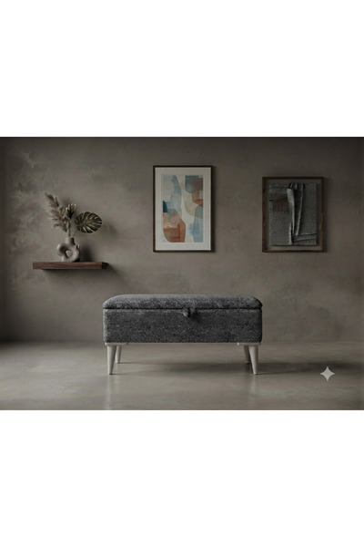 Sandıklı puf bench ayak ucu tedyy kumaş 90/35