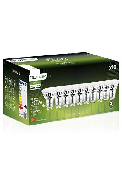 Lumiled 10x Bec LED GU10 Spot PAR16 6W = 50W 580lm 4000K Neutru 120 °