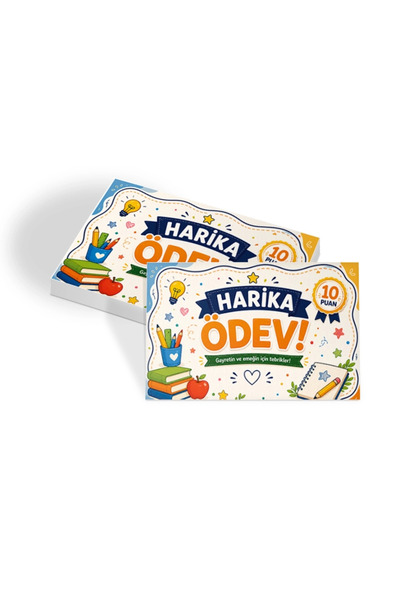 heptex Harika Ödev Öğrenci Başarı Kartı 50 Adet