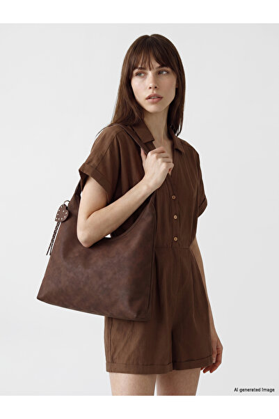 LC Waikiki Suede Women's Shoulder Bag