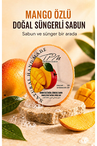 Mango Özlü Doğal Süngerli Sabun
