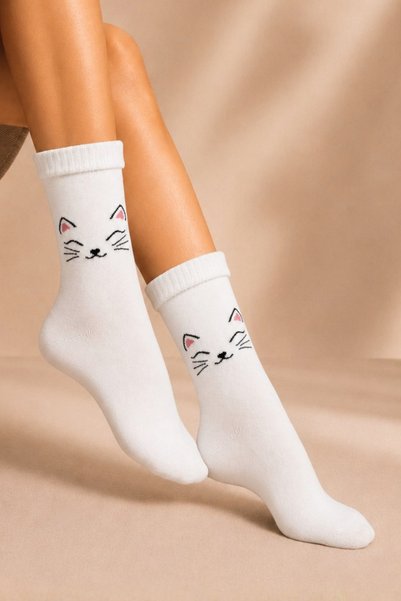 BENİSA ÇORAP Șosete de damă din bumbac cu model, multicolore, pachet de 4