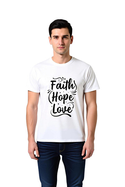 PayBuy Ανδρικό μπλουζάκι με στάμπα Iman Hope Love Classic Inspiration