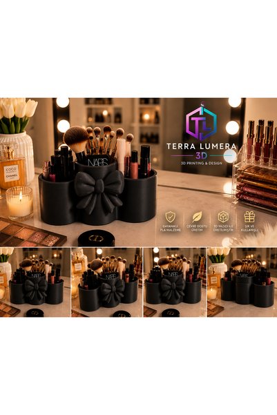TERRA LUMERA 3D Bowknot Makeup Organizer