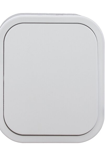 ABEX Priză simplă B2 N/TZ/U IP54 albă cu capac alb - E+9001082