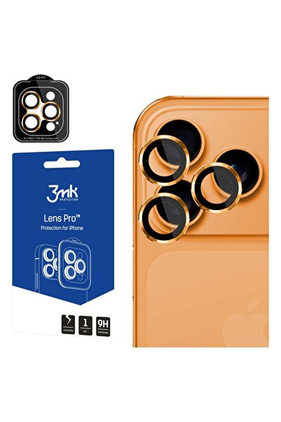 3MK Προστασία Φακού Pro για Apple iPhone 17 Pro / 17 Pro Max Πορτοκαλί