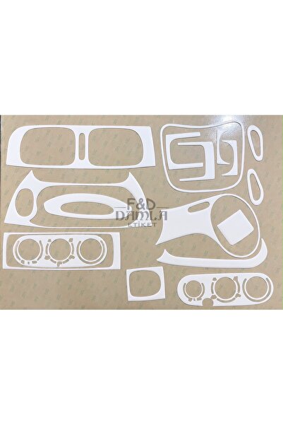 FD Damla Etiket Renault Megane 1 Dashboard Console Trim Front Chest Mahogany ...