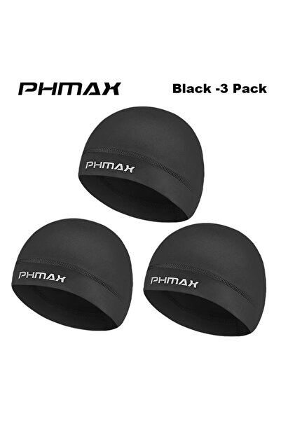 Choice عبوة من 3 قطع من PHMAX عالية الجودة من أغطية الرأس الداكنة، قبعة رياضي...
