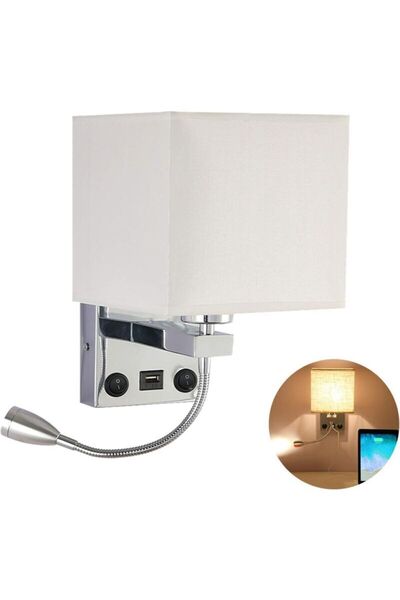 STARSTAR E27 USB flexible wall reading lamp.