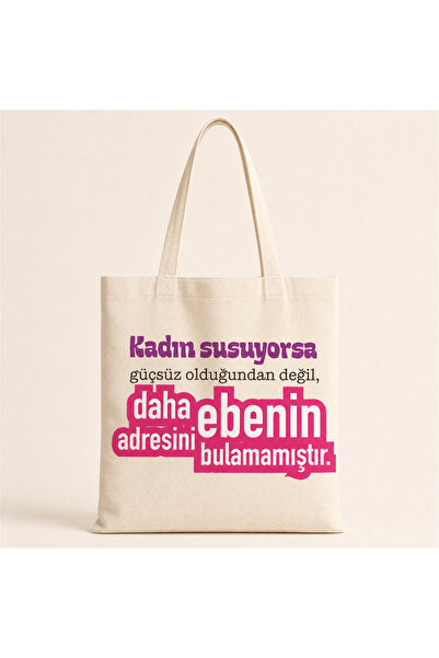 Kırtasiye Ofisi Ako je žena tiha, platnena torba sa štampanim motivom