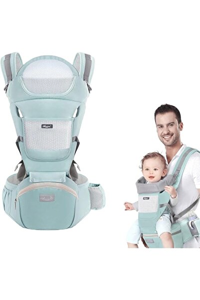 GENERAL Baby Wrap Carrier, Baby Hip Seat, All-In-One Baby Carrier, Cotton, Li...