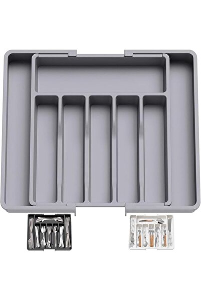 GENERAL Drawer Organizer Kitchen Utensils, Expandable Silverware Organizer No...