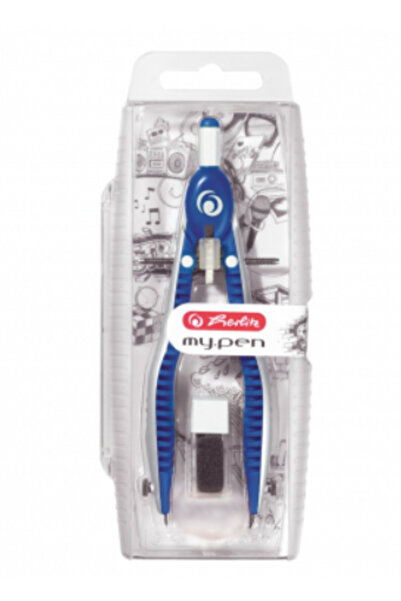 Herlitz Compas my.pen albastru / alb,