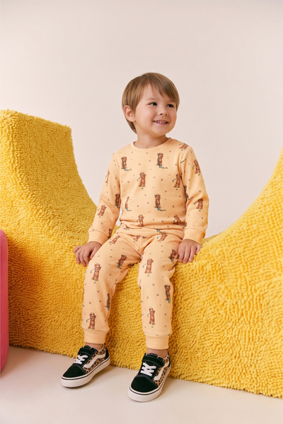 Minitrio Long Sleeve Patterned Children's Pajama Set