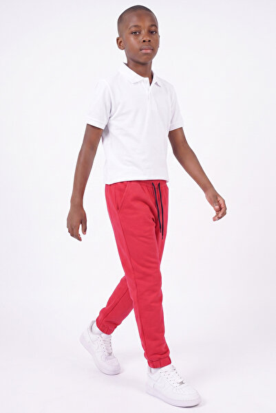 FYK KİDS Boys' Double Pocket Elastic Cuffed Straight Jogger Sweatpants
