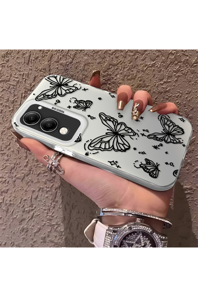 CHICASELUX حافظة فراشة أنيقة متوافقة مع Vivo Y19S GT، حافظة واقية متينة للاست...