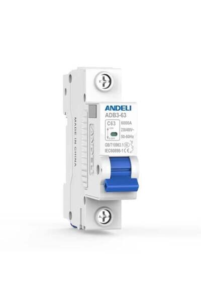 ANDELI Single Pole 63Amp European Electric Rail Screw Terminal Block