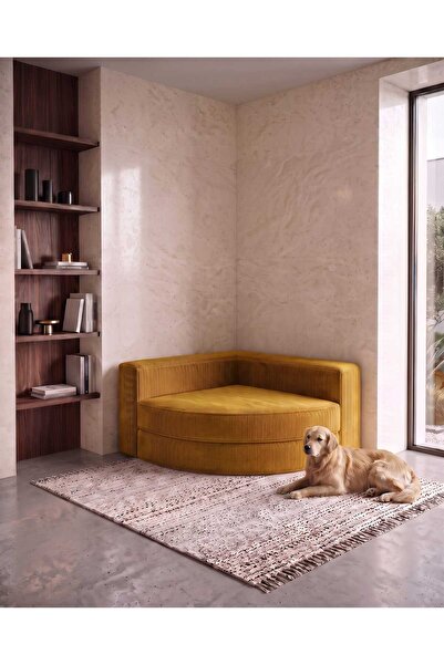 DECHOME Nestime® 100x100 cm Modüler Köşe Koltuğu | Orijinal Sünger | Fitilli ...