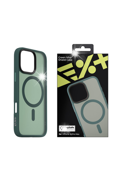 NEXT ONE Husă Mist Shield MagSafe pentru iPhone 16 Pro Max, verde