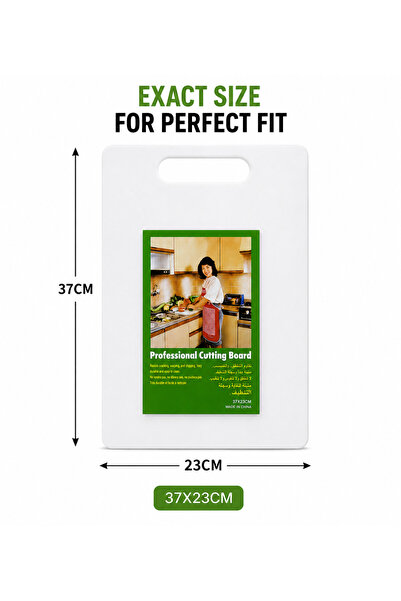 Generic Brand Plastic Cutting Board with Handle 37 x 23 cm | Food Grade Chopp...