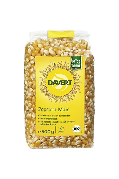 DAVERT Porumb organic pentru popcorn, 500g
