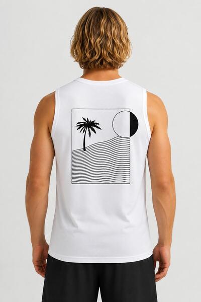 Miami Beach Zero Sleeve Breathable Clima Control Fabric Lycra Digital Printed...