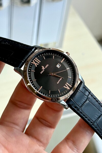 Polo Weil Pl002M Leather Men's Wristwatch with Strap