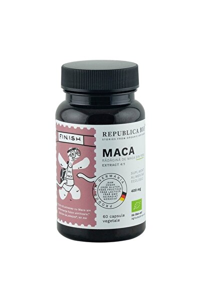 Republica BIO Extract de Maca 4:1, 60 capsule organice, 29.7g
