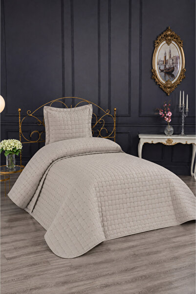 essense Home&Living غطاء سرير مبطن بنمط نجمة 3 قطع مقاس 180x250 سم مع 2 غطاء ...