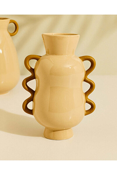 REDTAG Sienna Beige Plain Flower Vase