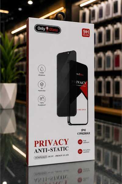 Case iPhone 17 Pro MAX Privacy Temperli Cam Ekran Koruyucu 9H – Gizlilik Filt...