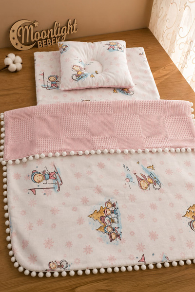 Generic Brand Moonlightbebek 3-Piece Newborn Diaper Set, Muslin Blanket with ...
