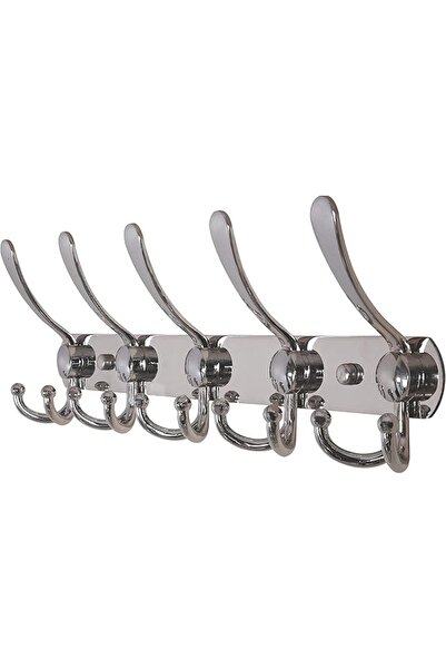 GENERAL Dseap Coat Rack Wall Mounted - 5 Tri Hooks, Heavy Duty, Stainless Ste...