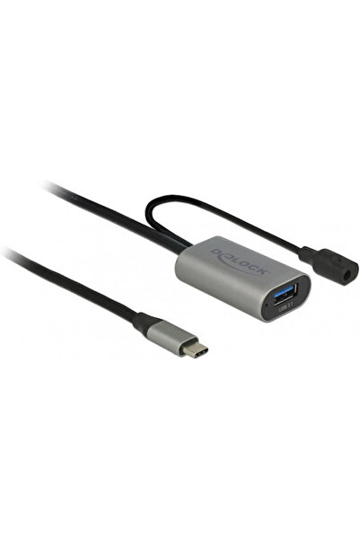 DELOCK Ενεργό Καλώδιο USB 3.1-C Gen 1 σε USB-A T-M 5μ Μαύρο 85391