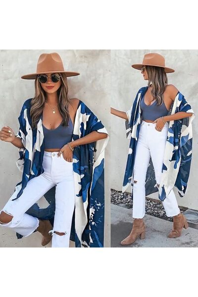Moss Rose Women's Beach Cover up Swimsuit Kimono Cardigan with Bohemian Flora...