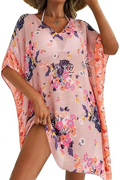 Moss Rose Women's Beach Cover up Swimsuit Kimono Cardigan with Bohemian Flora...