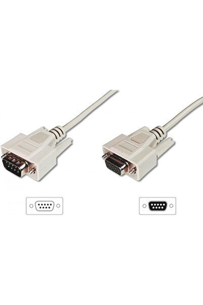 Digitus Καλώδιο VGA αρσενικό σε VGA θηλυκό, Γκρι, 2μ (AK-610203-020-E)