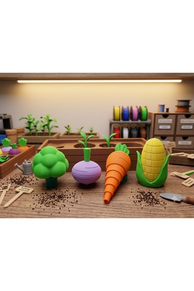 Mini Bahçe Montessori Eğitici Eğlenceli Oyuncak