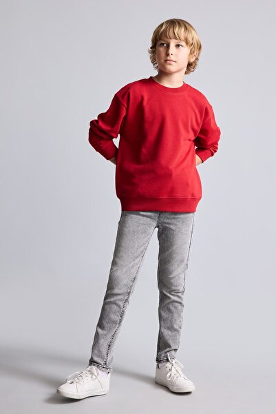 DeFacto Slim Fit Straight Leg Washed Jean Trousers for Boys C3683A826Au