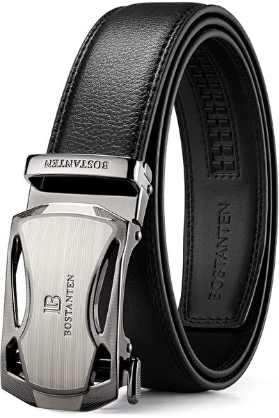 BOSTANTEN Mens Belt Leather 2 Pack Ratchet Belt For Men Dress and Casual with...