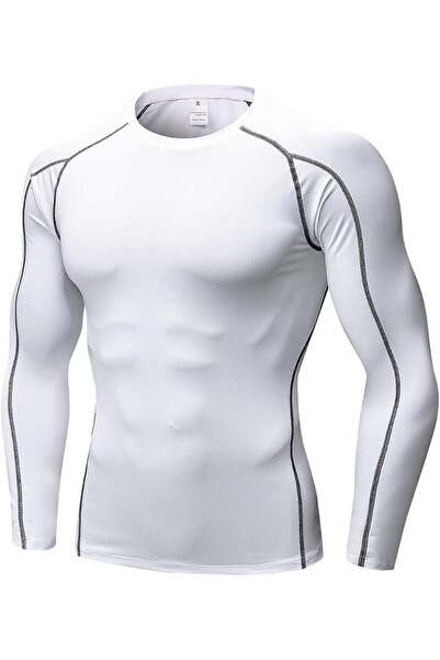 GENERAL Men's Compression Shirts Long Sleeve Athletic T Shirt Workout Cool Dr...