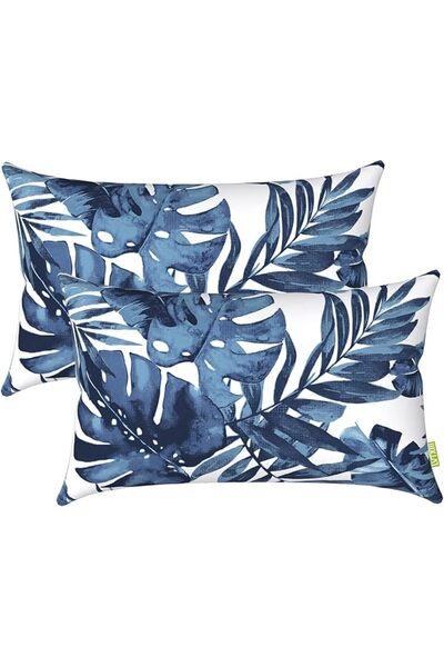 LVTXIII Outdoor Pillow Covers ONLY, Square Throw Pillow Covers, Modern Cushio...