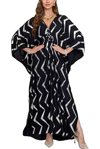 YouKD Women's Long Kaftan Maxi Bohemian Dress Beach Coverup Robe Roomy Kimono...