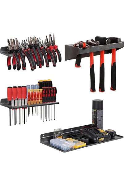 GENERAL AHOWPD Metal Screwdriver Organizer, Hammer Rack, Pliers Holder - Wall...