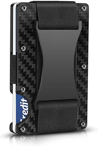 KASTWAVE Carbon Fiber Wallets for Men, RFID Money Clip Wallet for Men, Minima...
