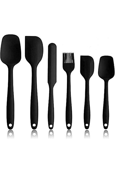 SKY TOUCH SKY-TOUCH Silicone Spatula Set - 6 Piece Non-Stick Rubber Spatula S...