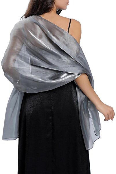 GENERAL Ladiery Silk Scarves and Wraps for Evening Dresses Women Sheer Soft B...
