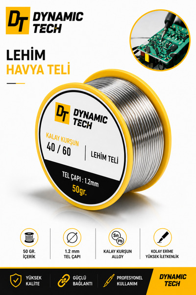 DynamicTech Lehim Teli 50 Gram 1.2 mm 40/60