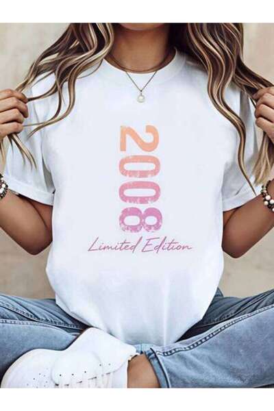23ERVA Women's 2008 Limited Edition Design, Pure Cotton T-Shirt, Casual Summe...