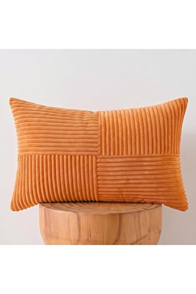 Fancy Homi Rust Lumbar Decorative Throw Pillow Covers 12x20 Inch for Couch Be...